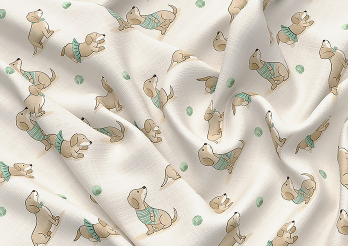 Dasching About, Fetch Biscuit - Made to Measure Curtains - Image 4